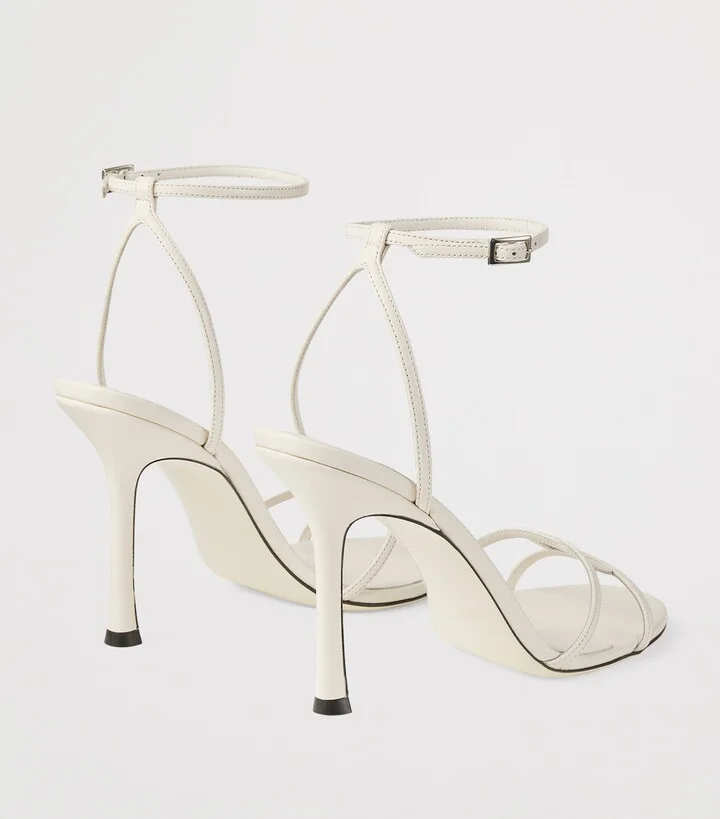 Jimmy Choo Leo 1998 110 Leather Heeled Sandals - Image 4