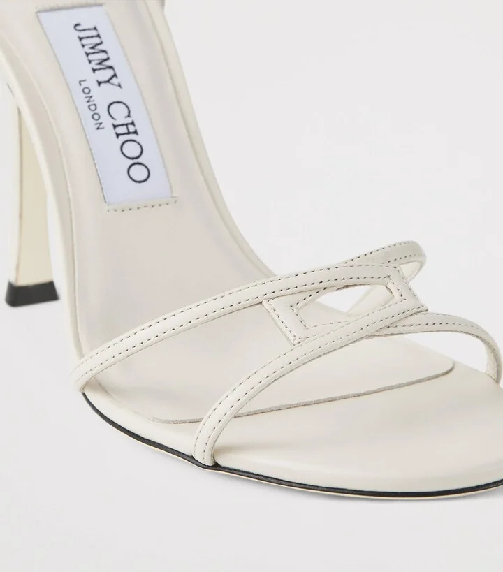 Jimmy Choo Leo 1998 110 Leather Heeled Sandals - Image 5