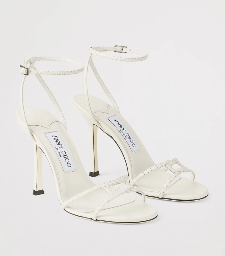 Jimmy Choo Leo 1998 110 Leather Heeled Sandals - Image 6
