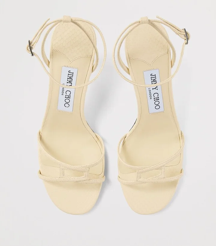 Jimmy Choo Leo 1998 65 Leather Heeled Sandals - Image 3