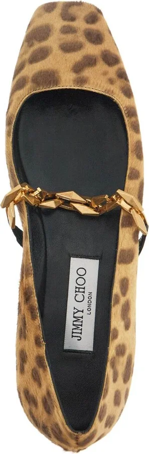 JIMMY CHOO leopard print tilda ballerina - Image 3