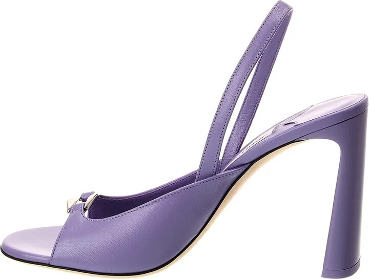 Jimmy Choo Lev 95 Leather Slingback Sandal - Image 2