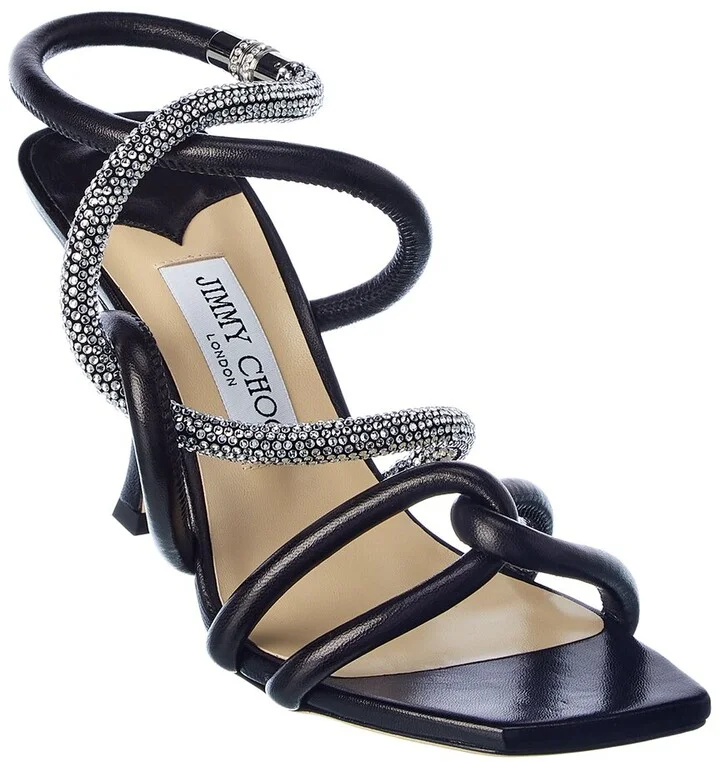 Jimmy Choo Lonnie 90 Leather Sandal