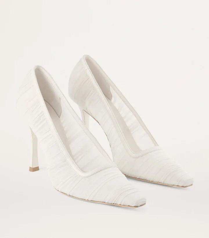 Jimmy Choo Lotta 100 Tulle Pumps - Image 5
