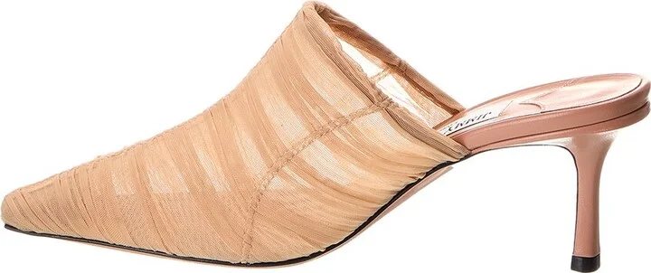 Jimmy Choo Lotta 65 Ruched Tulle Mule - Image 2