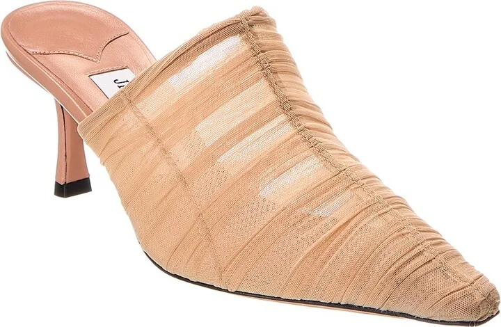 Jimmy Choo Lotta 65 Ruched Tulle Mule
