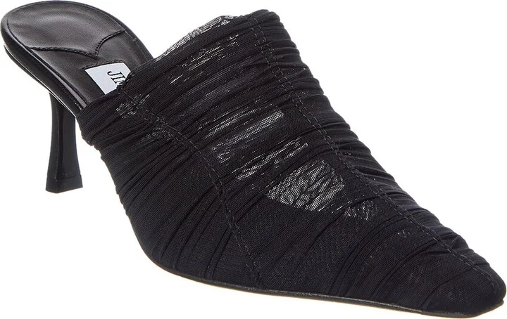 Jimmy Choo Lotta 65 Ruched Tulle Mule
