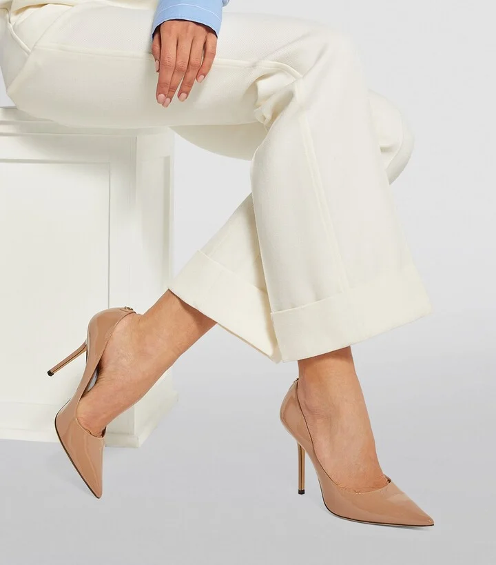 Jimmy Choo Love 100 Patent Leather Pumps - Image 6