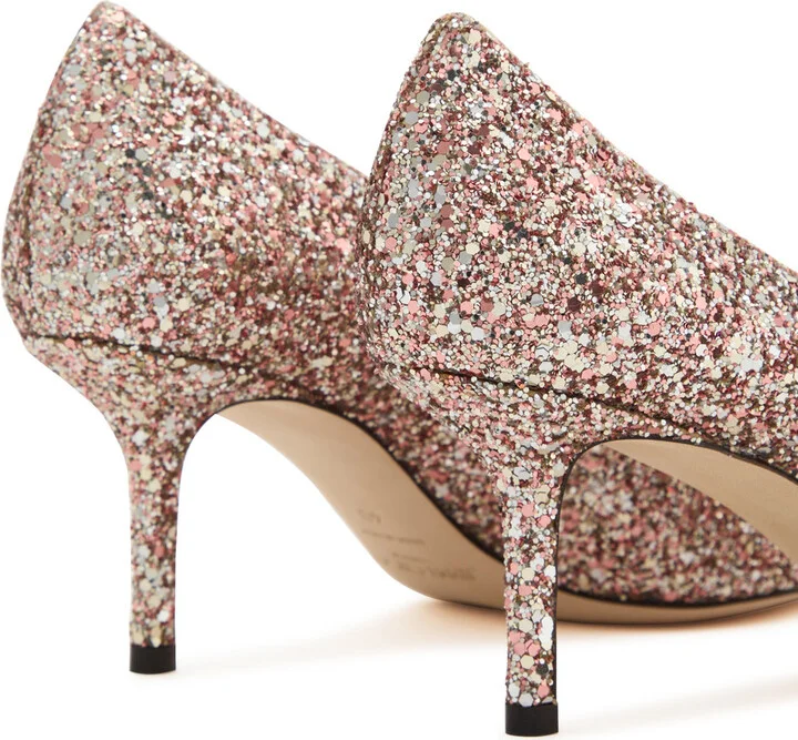 Jimmy Choo Love 65 Glittered Pumps - Image 4