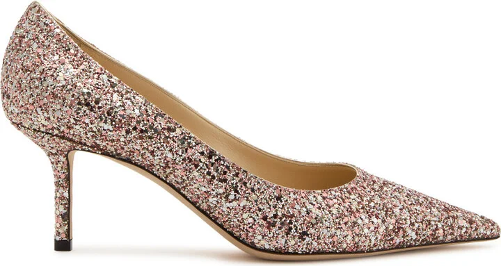 Jimmy Choo Love 65 Glittered Pumps