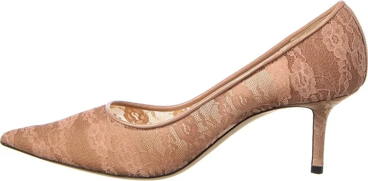 Jimmy Choo Love 65 Lace & Leather Pump - Image 2