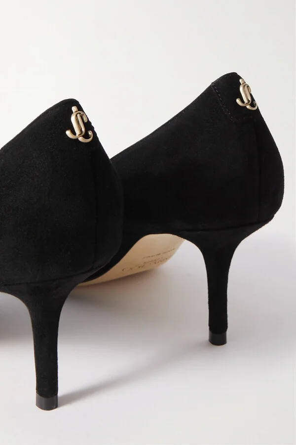 Jimmy Choo - Love 65 Suede Pumps - Black - Image 4