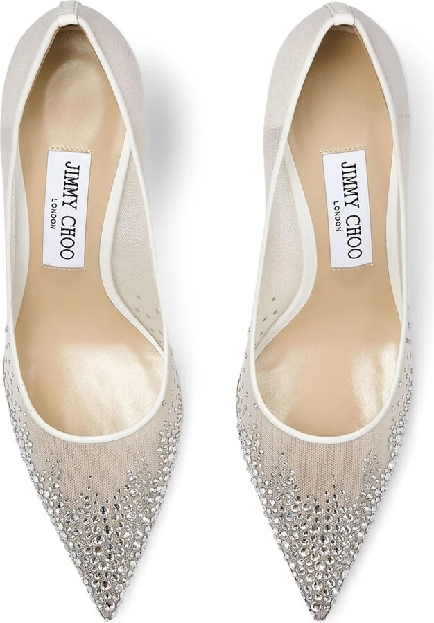 Jimmy Choo Love 85 Embellished Pumps - Image 2