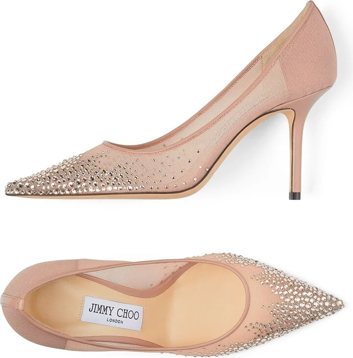 Jimmy Choo Love 85 Embellished Pumps - Image 4