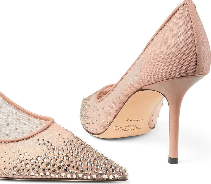 Jimmy Choo Love 85 Embellished Pumps - Image 6