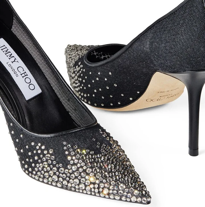 Jimmy Choo Love 85 Embellished Pumps - Image 6