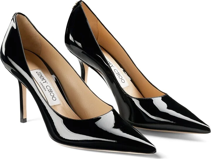 Jimmy Choo Love 85 Leather Pumps - Image 4