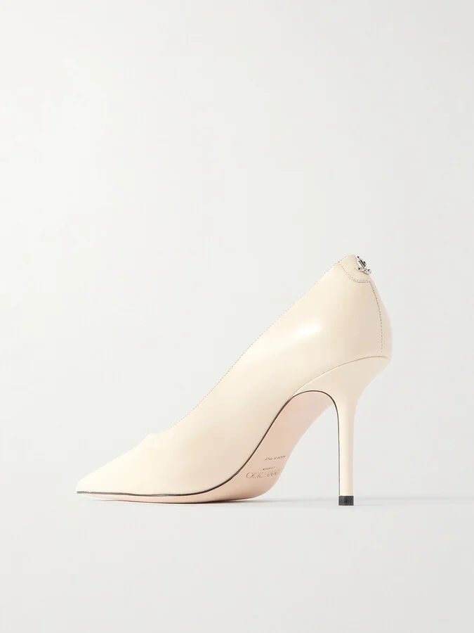 Jimmy Choo - Love 85 Leather Pumps - Cream - Image 3
