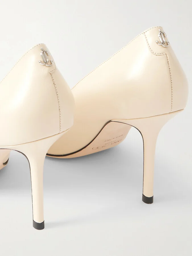 Jimmy Choo - Love 85 Leather Pumps - Cream - Image 4