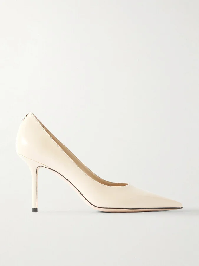 Jimmy Choo - Love 85 Leather Pumps - Cream