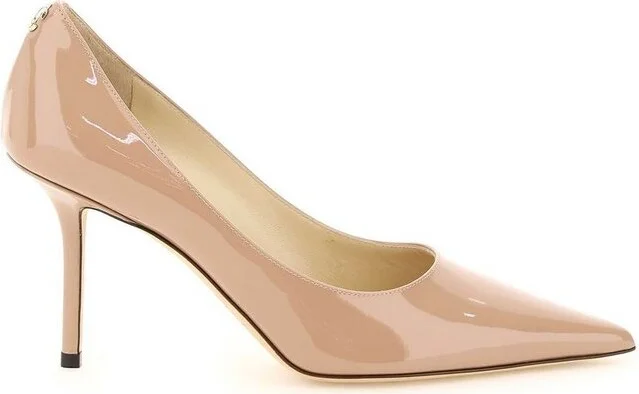 Jimmy Choo Love 85 Logo Plaque Pumps