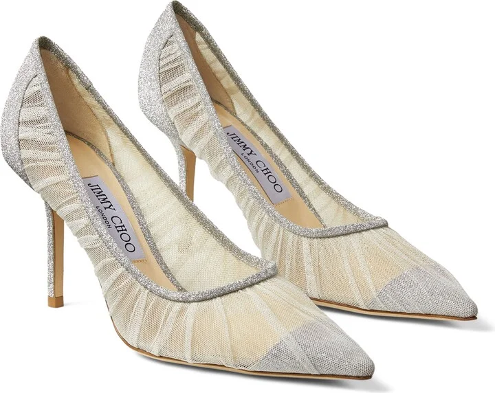 Jimmy Choo Love 85 Mesh Glitter Pumps - Image 3