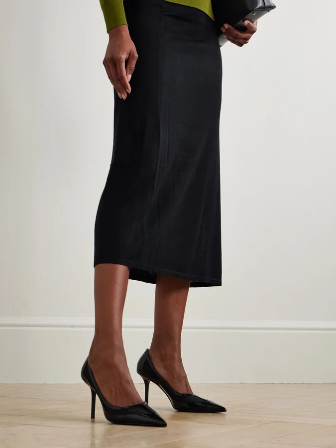 Jimmy Choo - Love 85 Mesh-trimmed Patent-leather Pumps - Black - Image 2