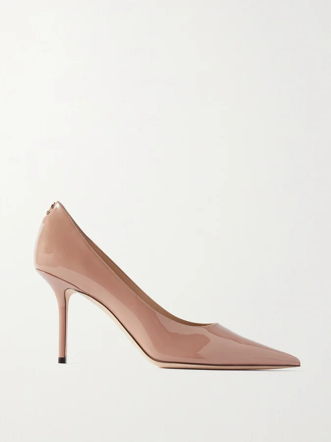 Jimmy Choo - Love 85 Patent-leather Pumps - Neutrals