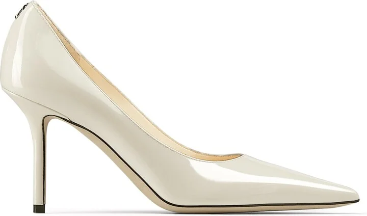 Jimmy Choo Love 85 Patent Monogram Pumps