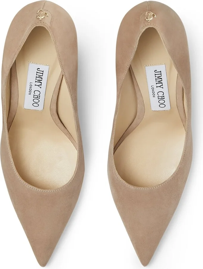 Jimmy Choo Love 85 Suede Pumps - Image 4