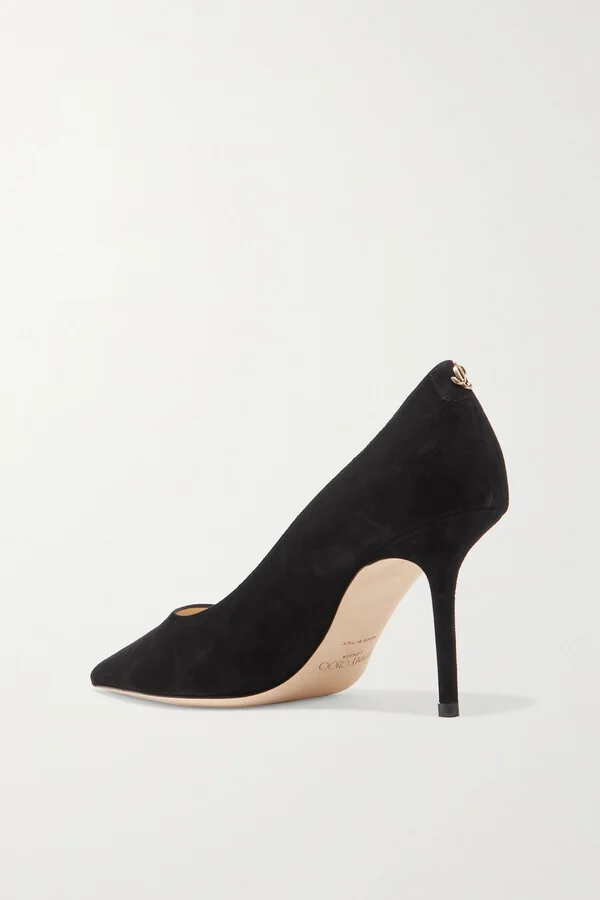 Jimmy Choo - Love 85 Suede Pumps - Black - Image 3