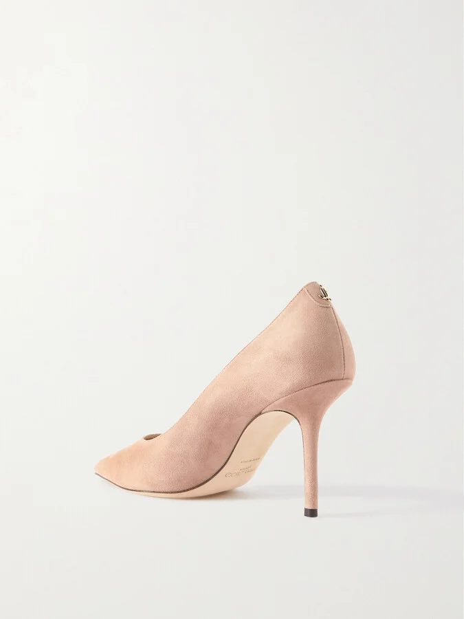 Jimmy Choo - Love 85 Suede Pumps - Pink - Image 3