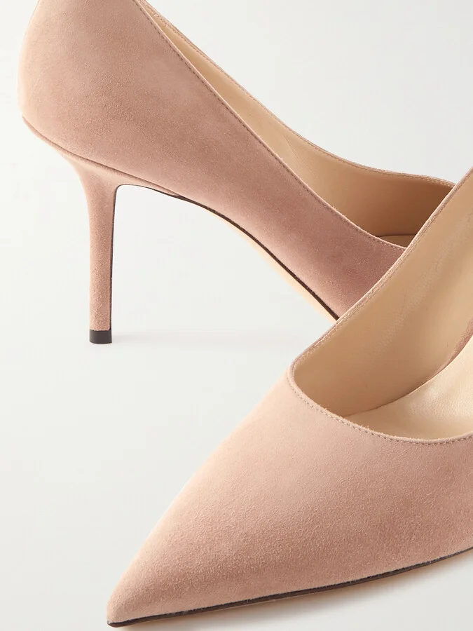 Jimmy Choo - Love 85 Suede Pumps - Pink - Image 4