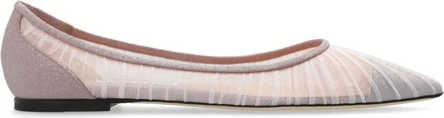 Jimmy Choo Love Pointed-Toe Slip-On Ballet Flats
