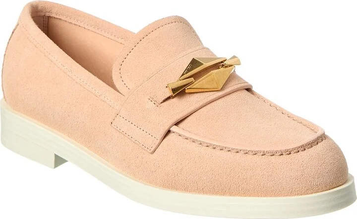Jimmy Choo Maddie Diamond Suede Loafer