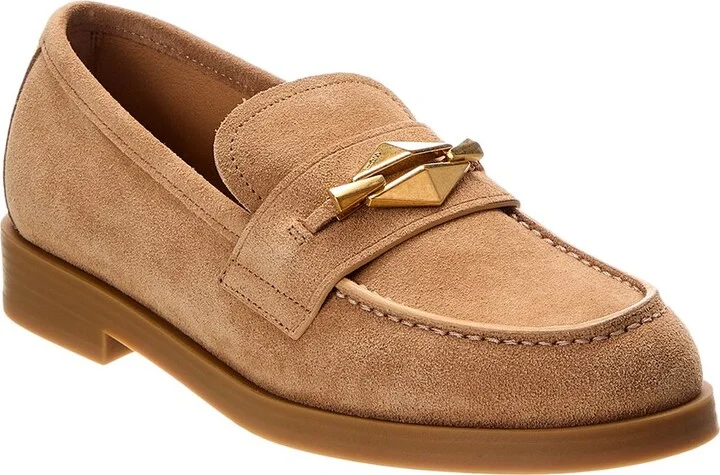 Jimmy Choo Maddie Diamond Suede Loafer