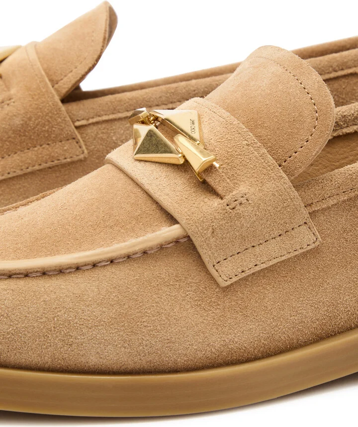 Jimmy Choo Maddie Diamond Suede Loafers - Image 9