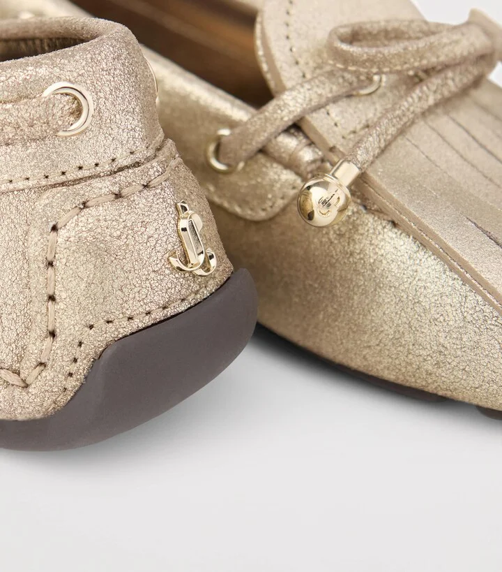 Jimmy Choo Manon Flat Suede Loafers - Image 2