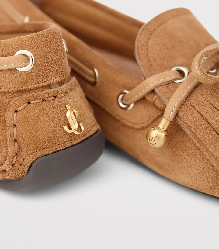 Jimmy Choo Manon Flat Suede Loafers - Image 2