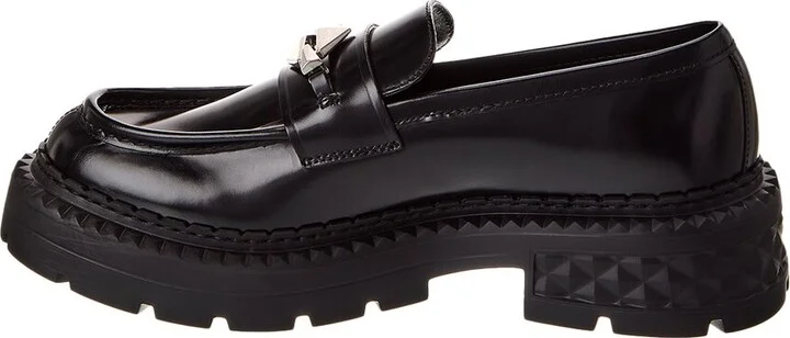 Jimmy Choo Marlow Diamond/F Leather Loafer - Image 2