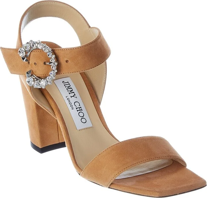 Jimmy Choo Maysa 85 Suede Sandal