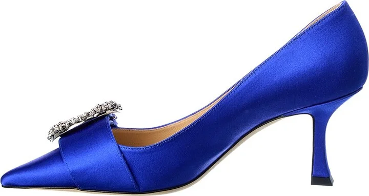 Jimmy Choo Melva 70 Satin Pump - Image 2