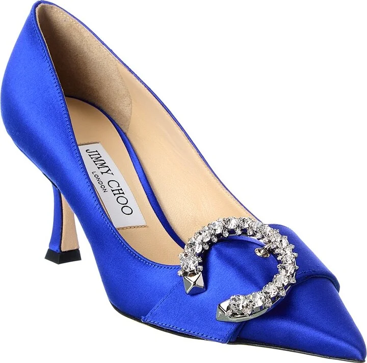 Jimmy Choo Melva 70 Satin Pump