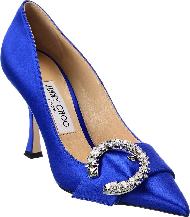 Jimmy Choo Melva 90 Satin Pump