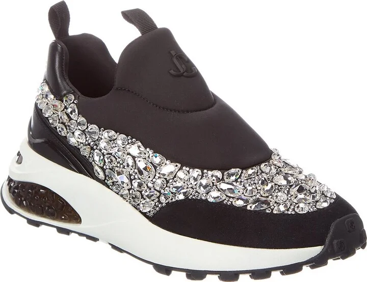 Jimmy Choo Memphis/F Neoprene & Leather Sneaker