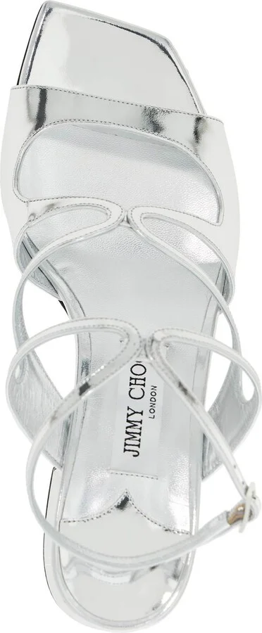 JIMMY CHOO 'metallic leather azilia 45 - Image 3