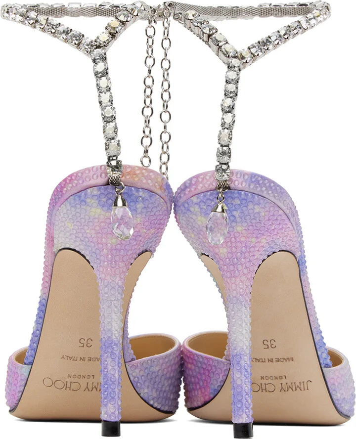 Jimmy Choo Multicolor Saeda Heels - Image 2