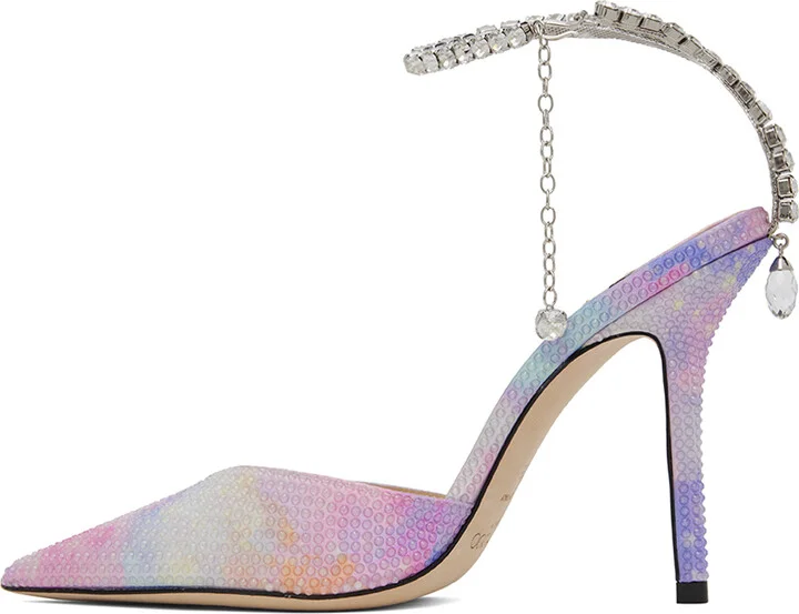 Jimmy Choo Multicolor Saeda Heels - Image 3