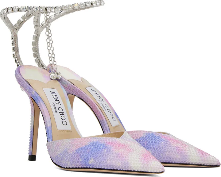 Jimmy Choo Multicolor Saeda Heels - Image 4