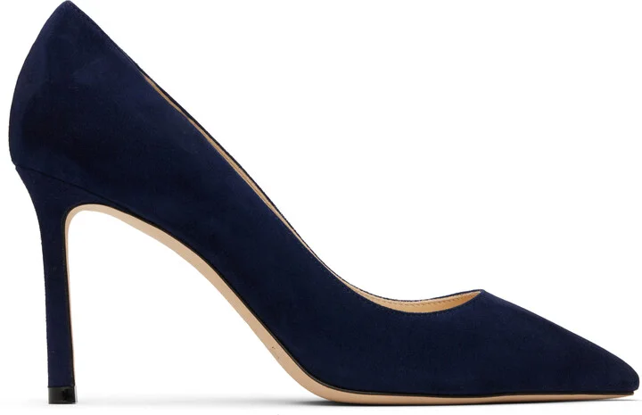 Jimmy Choo Navy Romy 85 Heels